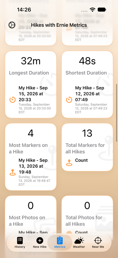 Metrics: Distance, light mode