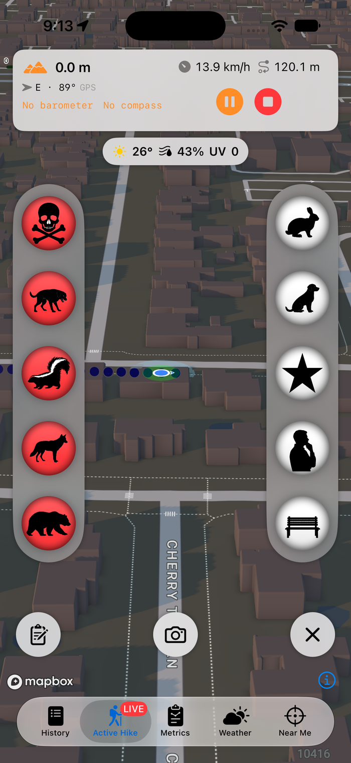 Quick marker columns, dark mode