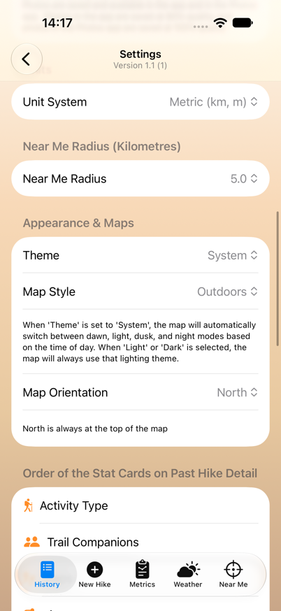 Settings 3