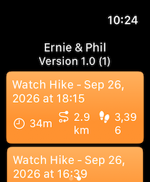 Watch hike list